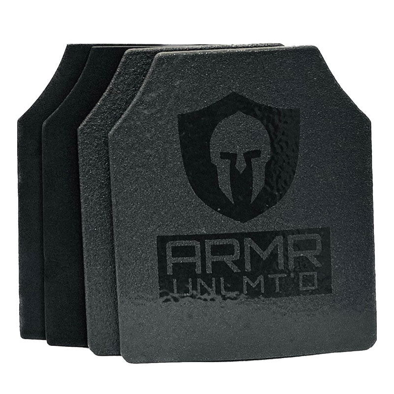 AR500 Level III (+) Steel Plates (Set of 2 & Trauma Pads) ARMR UNLMT'D